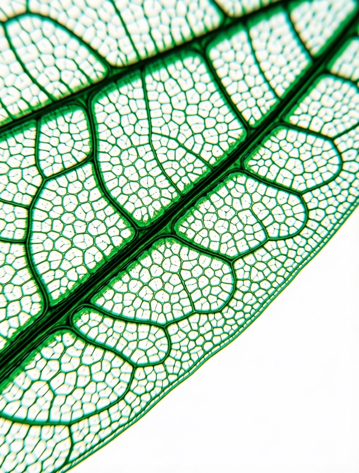Microscopic leaf structure